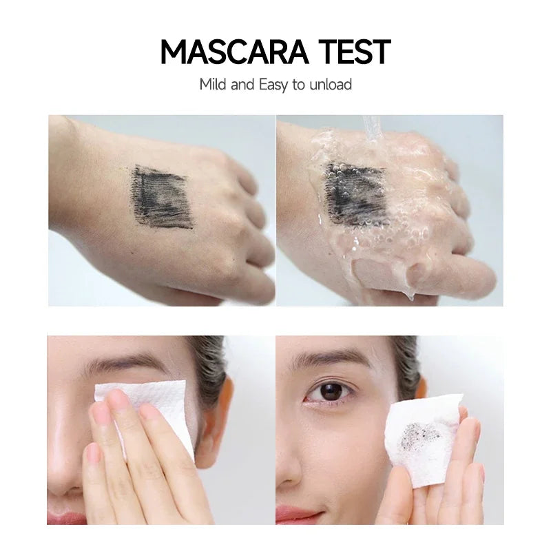 Mascara 4D fibres de soie recourbant waterproof cils noirs épais extensions longue tenue