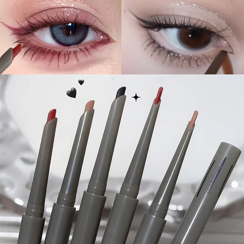 Crayon Eyeliner Soie Longue Tenue — naturel, mat, couleur rouge vin, facile à appliquer, waterproof, maquillage des yeux