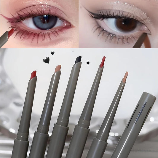 Crayon Eyeliner Soie Longue Tenue — naturel, mat, couleur rouge vin, facile à appliquer, waterproof, maquillage des yeux