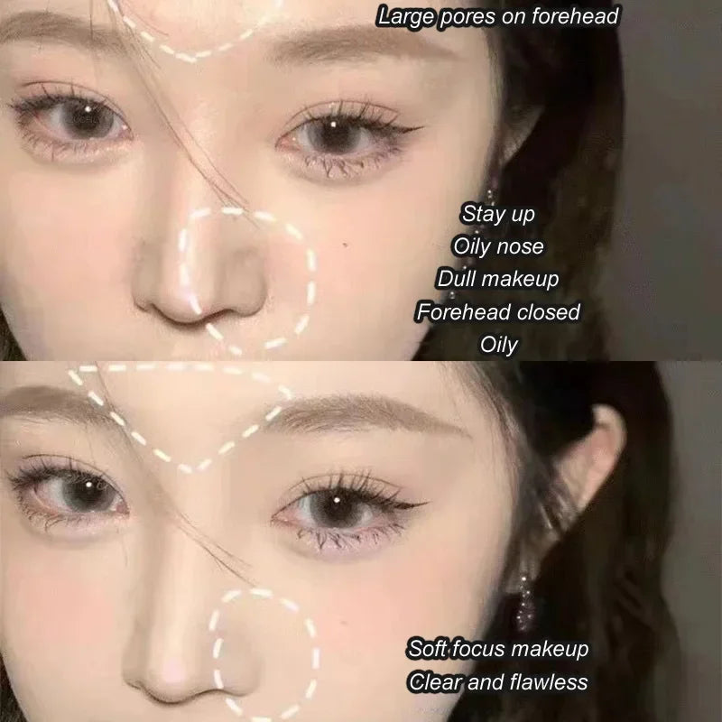 Poudre pressée transparente blanche – Illumine, contrôle de l’huile, anti-cernes, longue tenue, maquillage naturel du visage, poudre fixante, waterproof, cosmétique