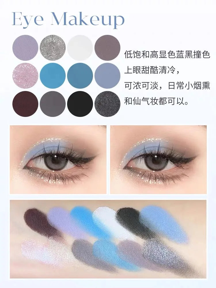 Palette de Maquillage 63 Couleurs — Fards à Paupières Nacrés et Mattes, Blush, Palette Amovible, Set Complet de Maquillage