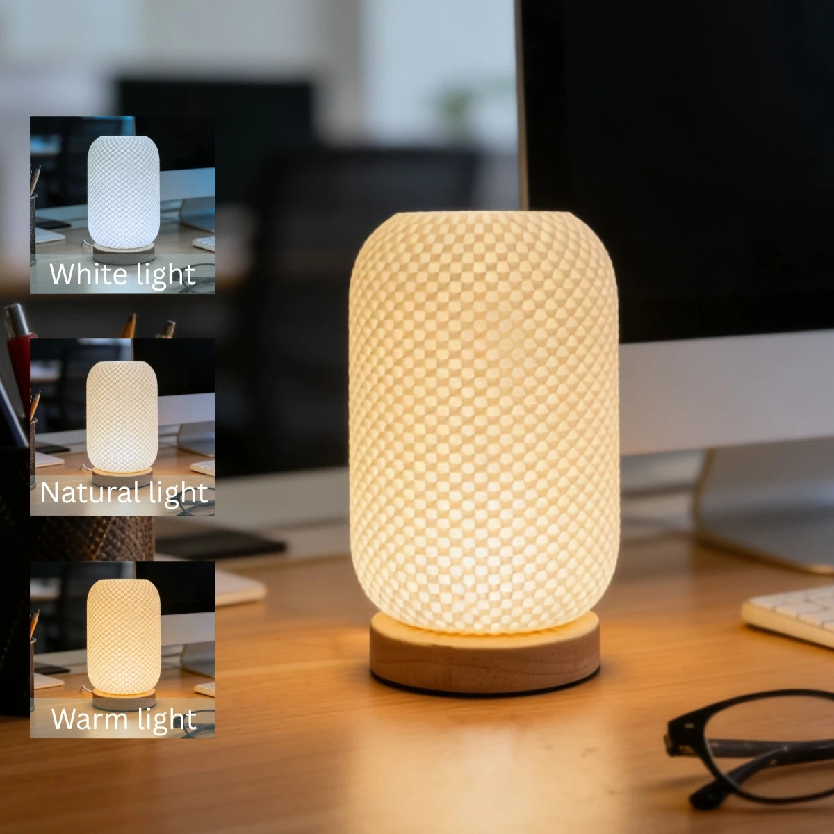 Nordic LED Desk Lamp – 3 Color Dimmable Reading Light for Bedroom & Office