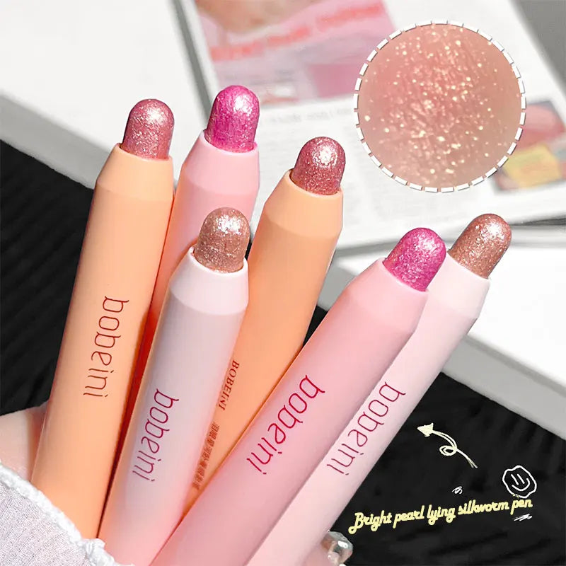 Crayon ombre à paupières pour le contour des yeux, crayon ombre à paupières nacré non baveux, bâtonnet illuminateur