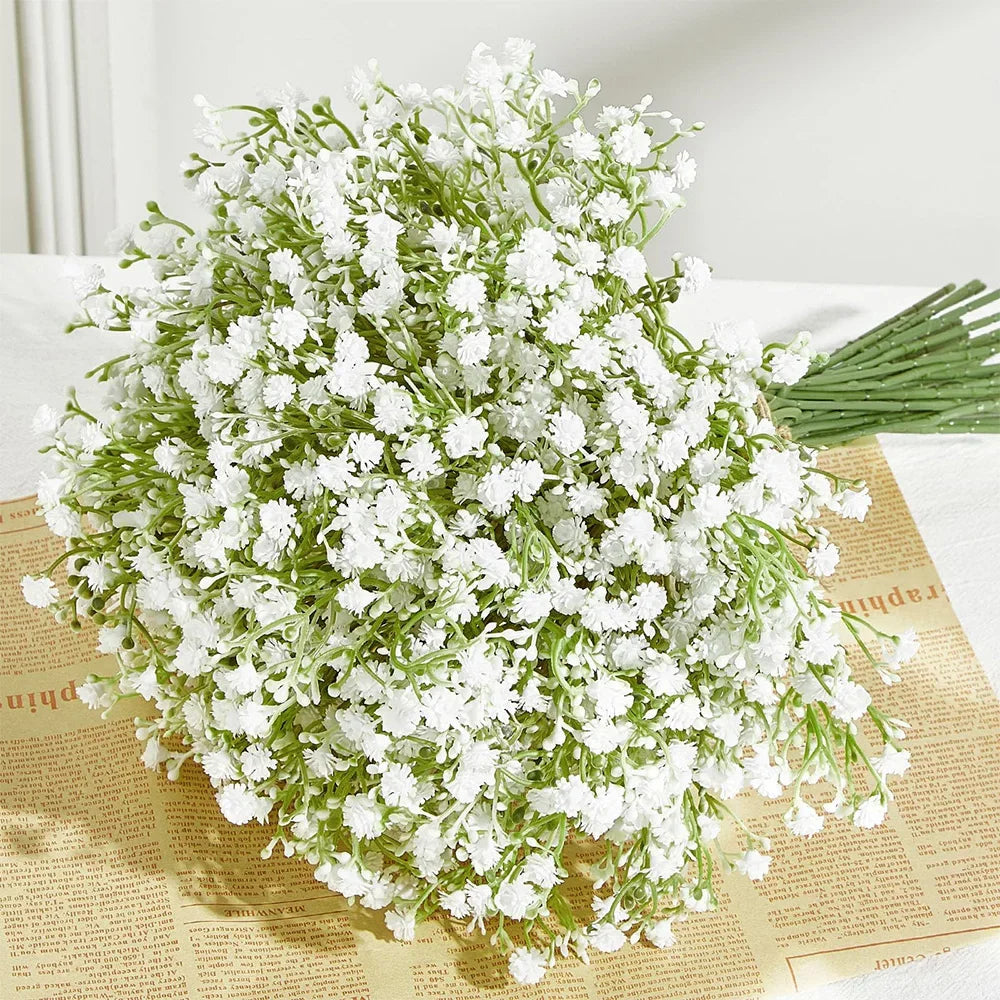 Artificial Baby’s Breath Flowers – Gypsophila Bouquet for Wedding & Home Décor
