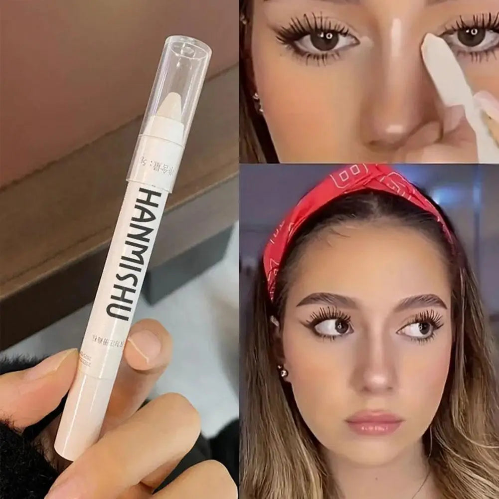 Stick Highlighter Scintillant — Crayon Fard à Paupières Blanc Pailleté, Illumine le Regard, Effet Éclatant et Dazzling, Maquillage Highlighter