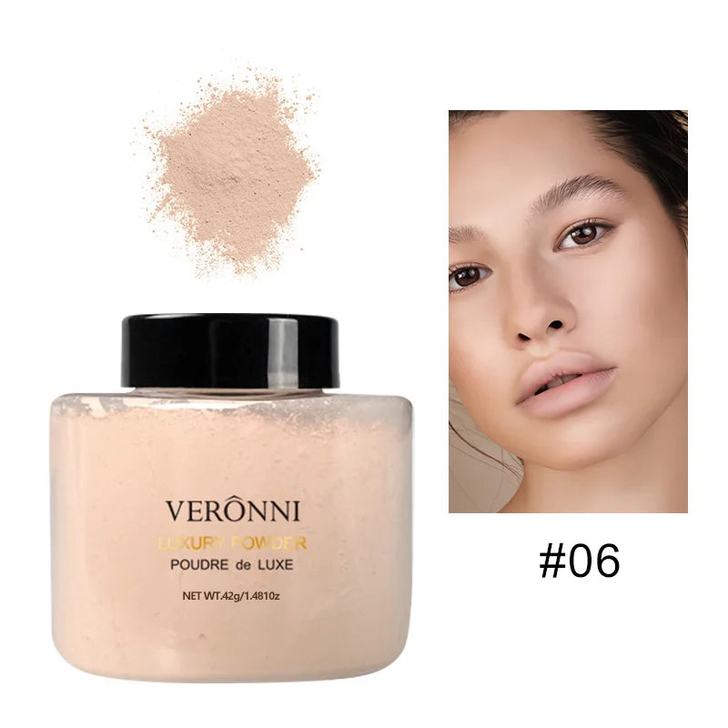 Poudre Libre Banane Réduit Pores et Rides Effet Mat Longue Tenue Maquillage Naturel