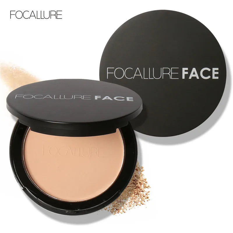 Poudre compacte pour le visage, 3 couleurs — illumine, contrôle le sébum, maquillage nude, fond de teint et base de maquillage