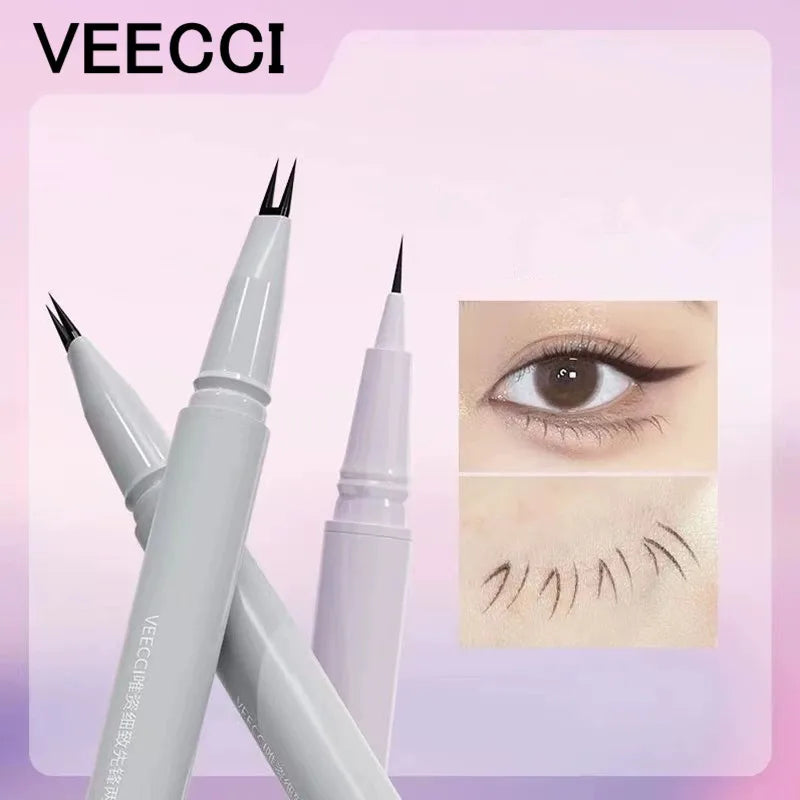 Stylo Multifonction – Eyebrow Liquide, Cils Inférieurs, Eyeline Aegyo-sal, 2 Fourches, Étanche, Maquillage Naturel des Yeux, Outil Beauté