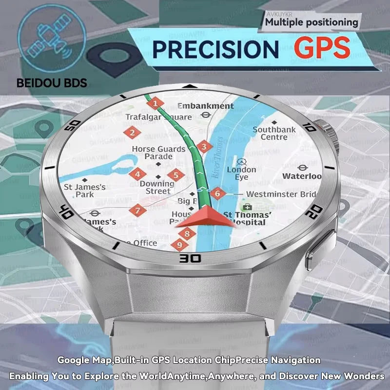 Montre connectée HUAWEI GT 5 Pro, mémoire de 32 go, AGPS Beidou, Navigation, écran saphir, vidéo HD, appel Bluetooth, nouveauté 2025