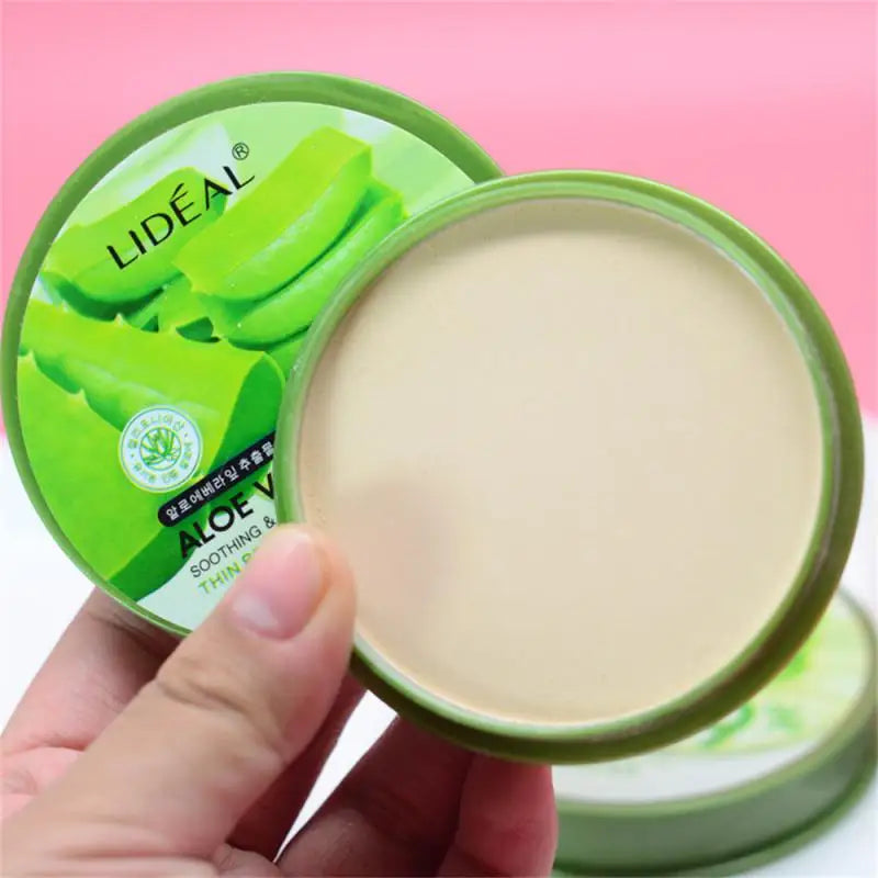 Poudre adoucissante 99% Aloe Vera – Waterproof, hydratante, anti-cernes, fond de teint, fixation du maquillage, contrôle de l’huile, cosmétiques pour le visage