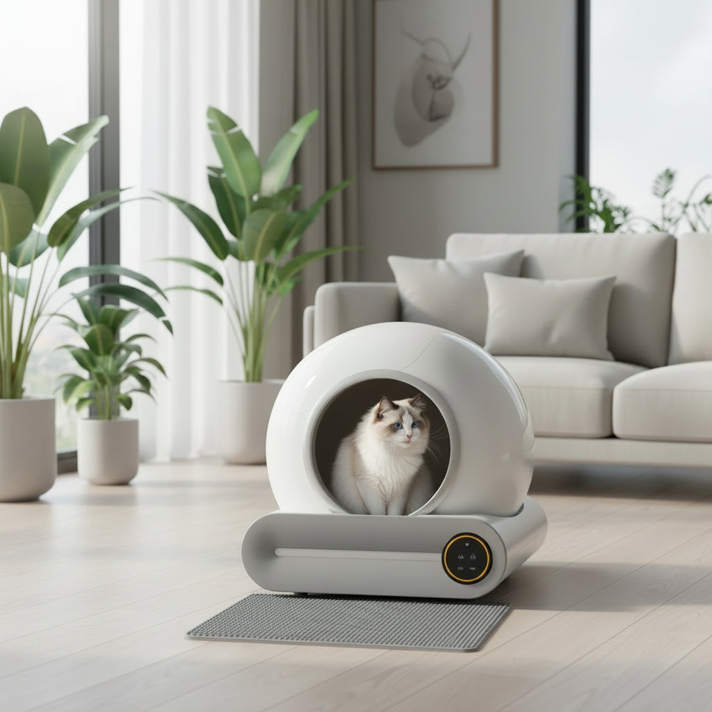 Automatic Self-Cleaning Cat Toilet