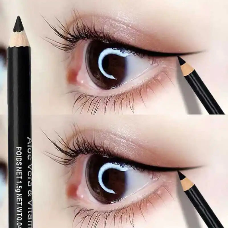 Crayon à sourcils Eyeliner noir et marron, maquillage professionnel à la mode, accessoires d'outils de beauté durables et imperméables