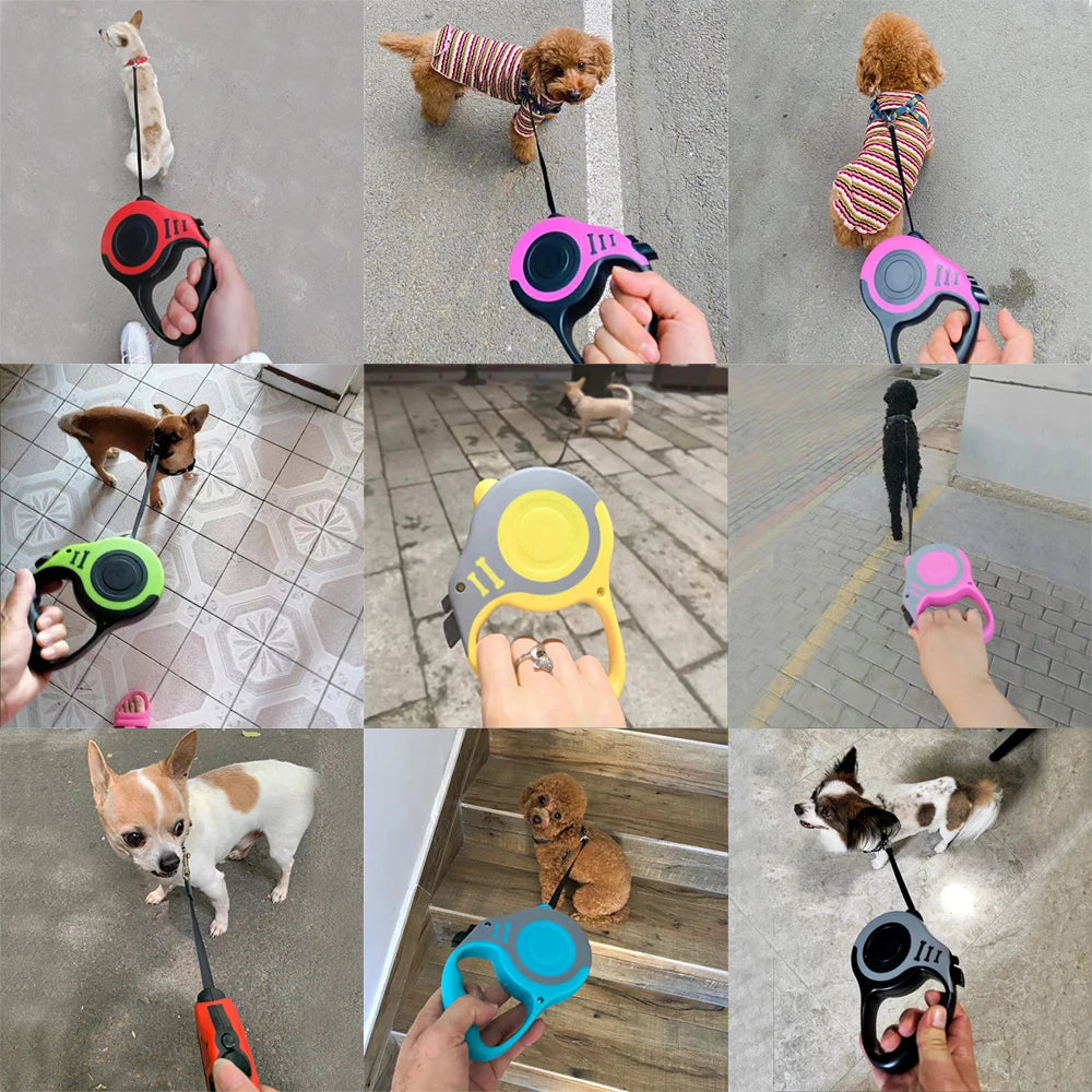 Retractable Dog Leash – 3m & 5m Adjustable Walking Lead for Small & Large Dogs