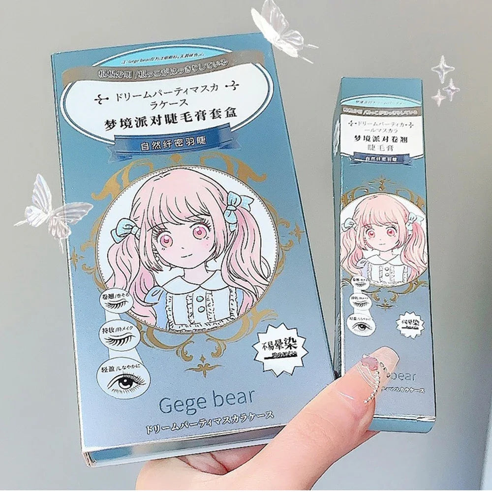 Mascara fibres de soie noir waterproof allongeant et recourbant cils longue tenue extensions maquillage yeux