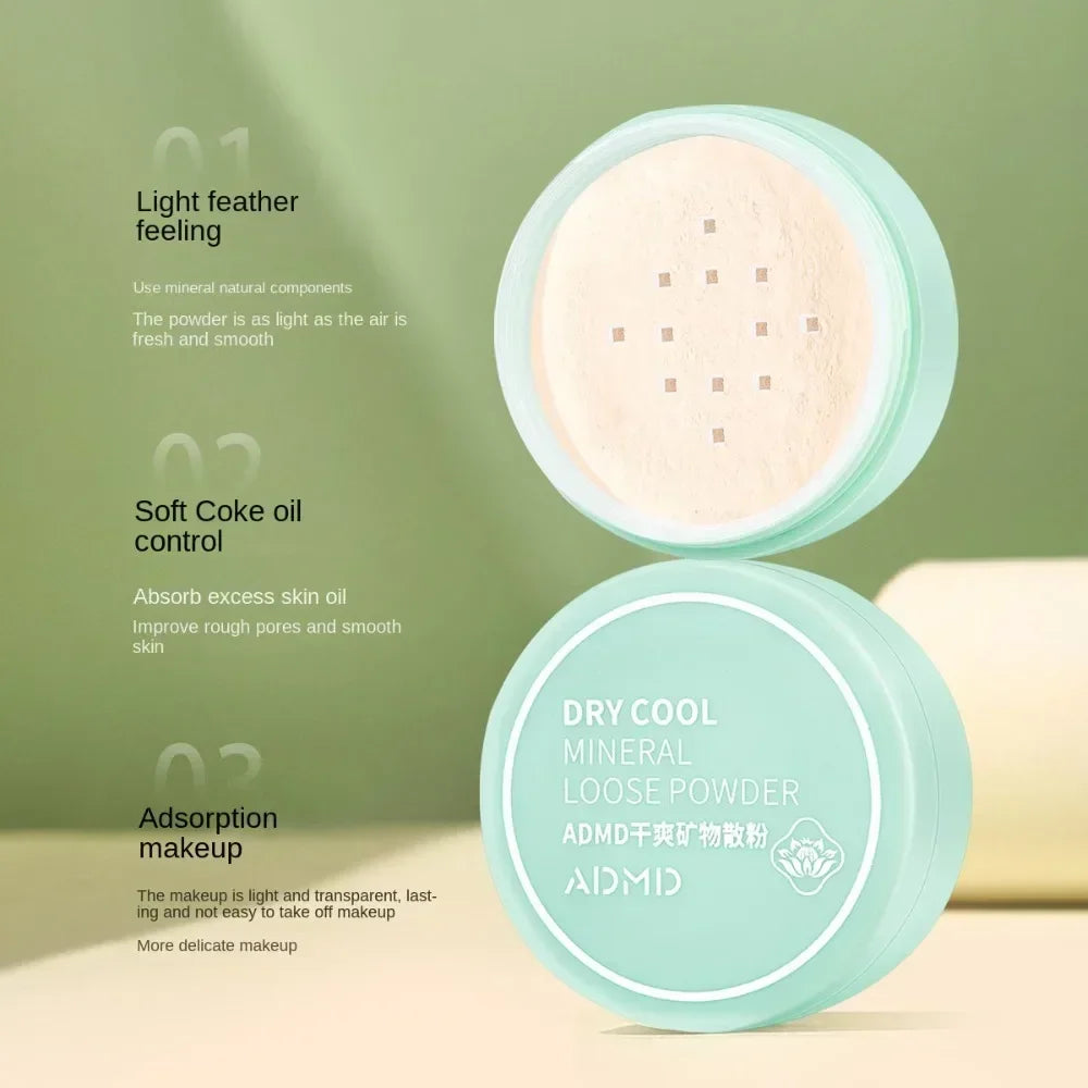 Poudre Libre Teinte Naturelle – Poudre Fixante Minérale, Réduction des Pores, Waterproof, Finition Mate, Maquillage pour Femme, Cosmétique, Vente en Gros