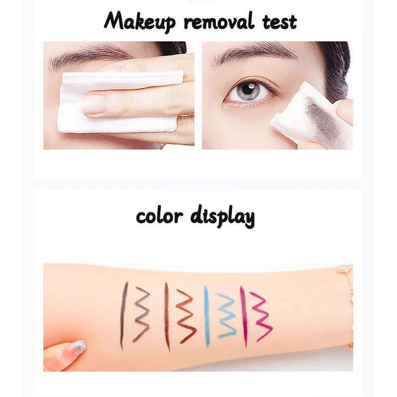 Eyeliner Liquide Noir 36H — séchage rapide, waterproof, longue tenue, crayon lisse, ne bave pas, maquillage yeux