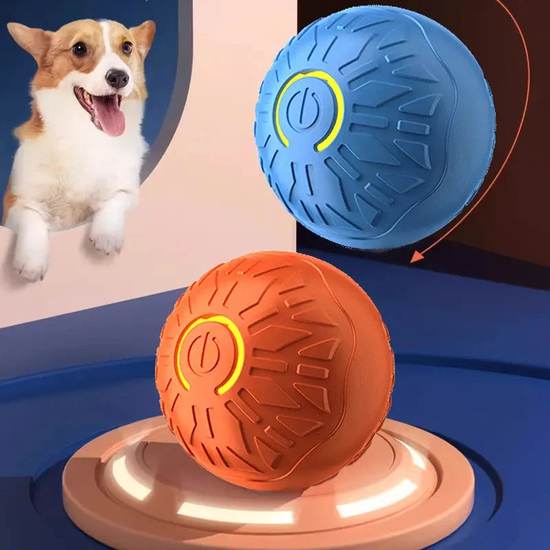 Smart Automatic Rolling Dog Ball – USB Rechargeable Interactive Pet Toy