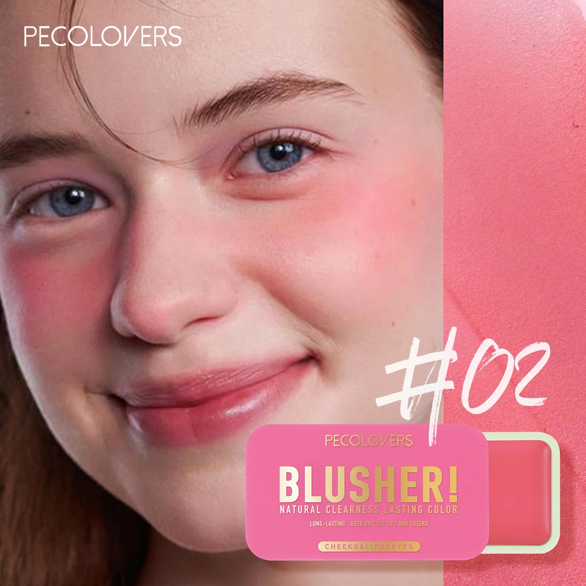 Blush pour le visage – Crème blush cosmétique, waterproof et longue tenue – Maquillage des joues, effet naturel