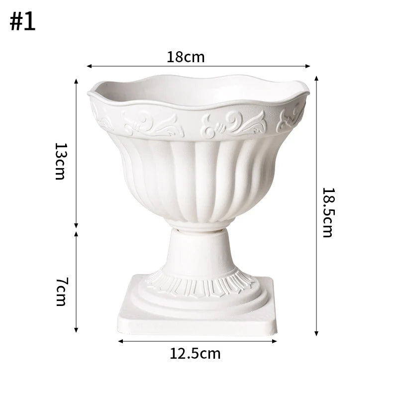 Modern White Decorative Vase – Minimalist Flower Vase for Home & Table Decor