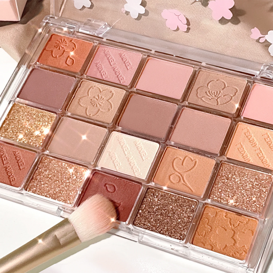 Palette de fards à paupières 20 couleurs – Brillant et mat, hautement pigmenté, mélangeable et longue durée