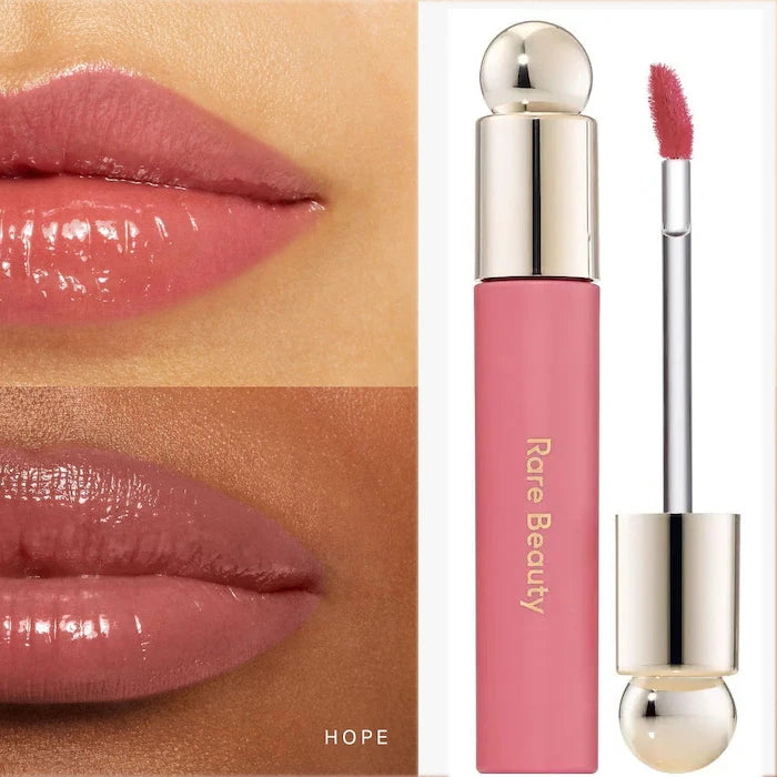 Lip Oil Teinté – Gloss à Lèvres, Effet Tache, Hydratant, Teintes Delight, Hope, Happy, Wonder, Blush Liquide Maquillage Visage et Yeux