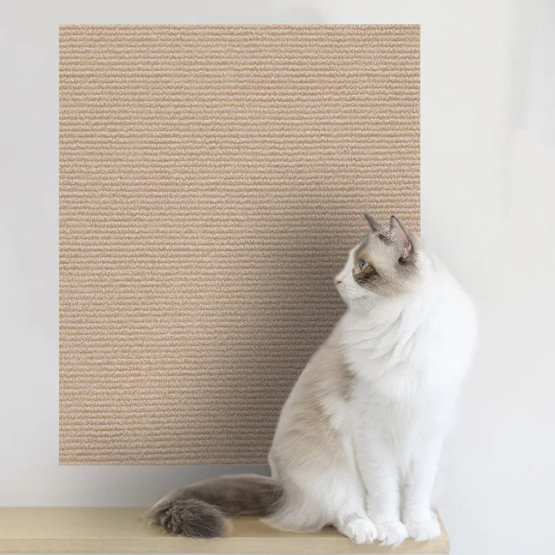 Self-Adhesive Cat Scratch Protector – Trimmable Furniture & Wall Protection Mat