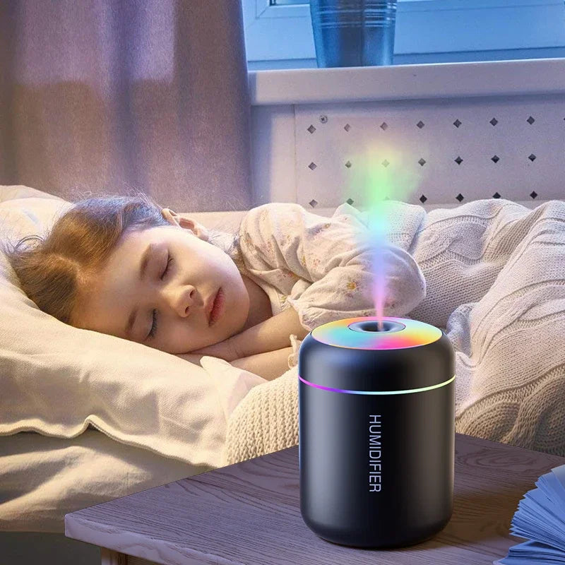 Mini USB Aroma Diffuser – 180ML Essential Oil Humidifier for Car, Home & Bedroom