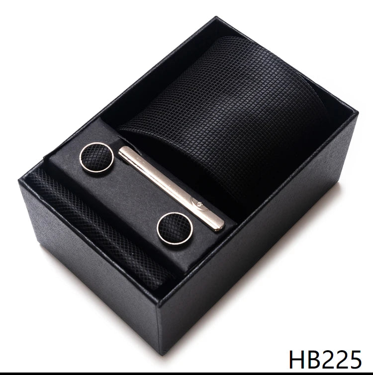 « Set Cravate Homme 7,5 cm – Vert avec Pochette & Boutons »