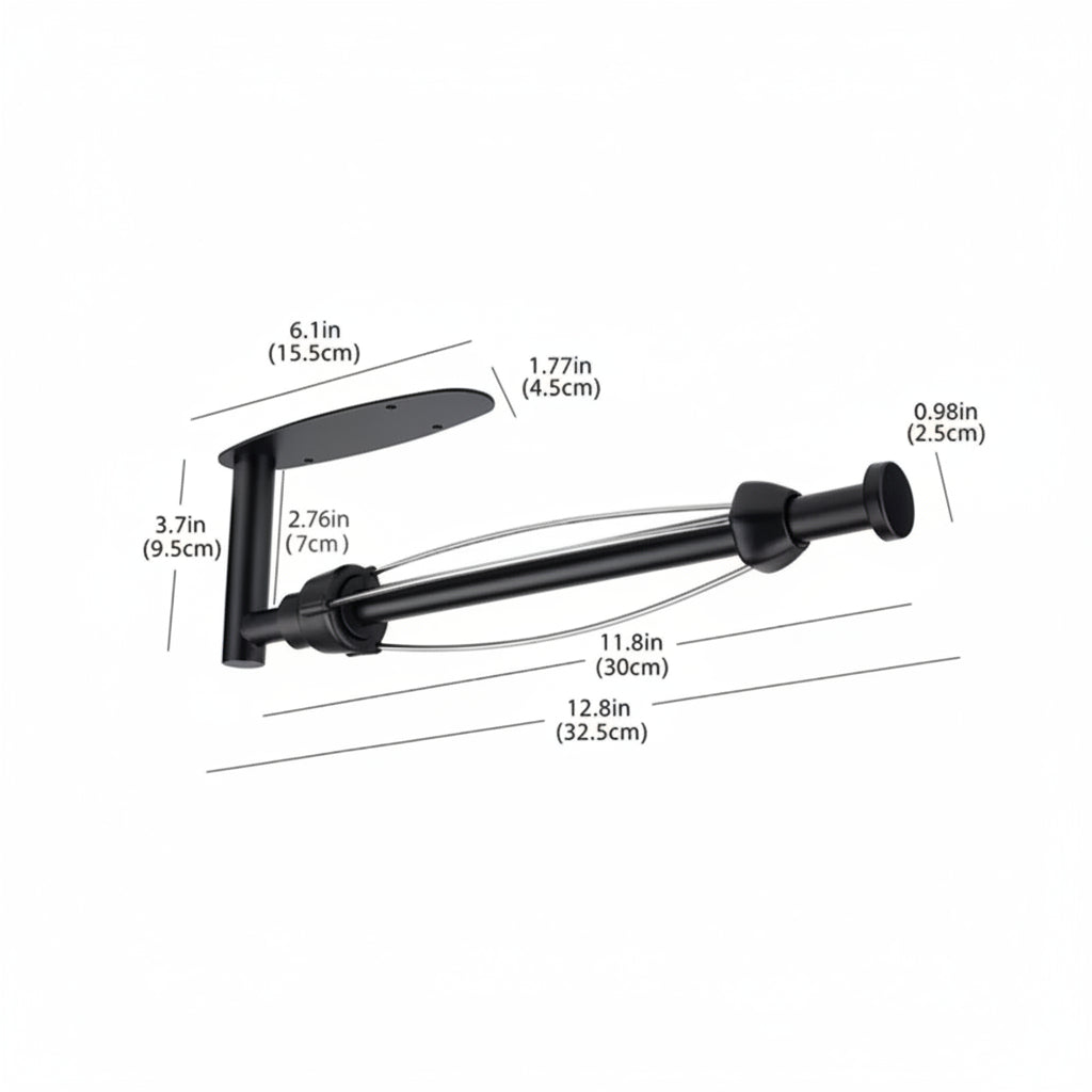 Stainless Steel Paper Towel Holder – Adhesive Wall Mount Kitchen & Bathroom Organizer