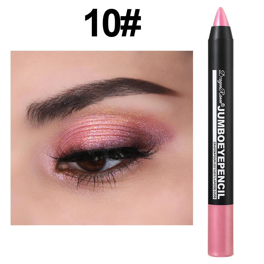 Crayon fard à paupières nacré et scintillant, délicat, illuminateur et contouring, application en un geste