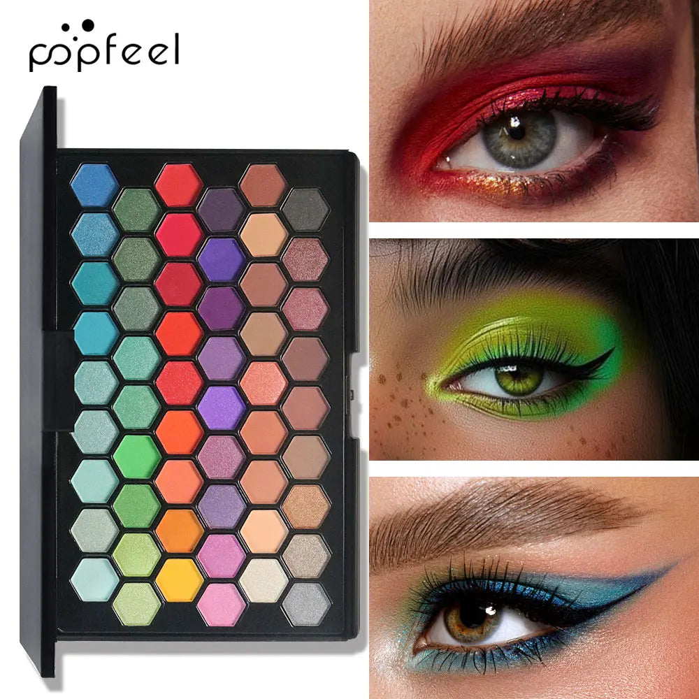 **« Palette fards à paupières 54 couleurs – Tons naturels et nuances vives »**