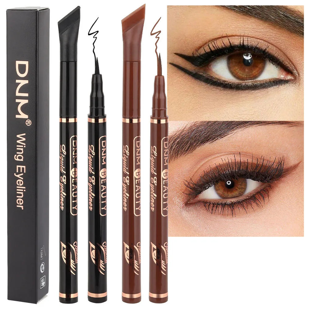 Stylo Eyeliner Liquide 12 Couleurs – Mat, Noir et Violet, Étanche, Séchage Rapide, Lisse, Ultra-Fin, Pointe Ailée, Cosmétiques