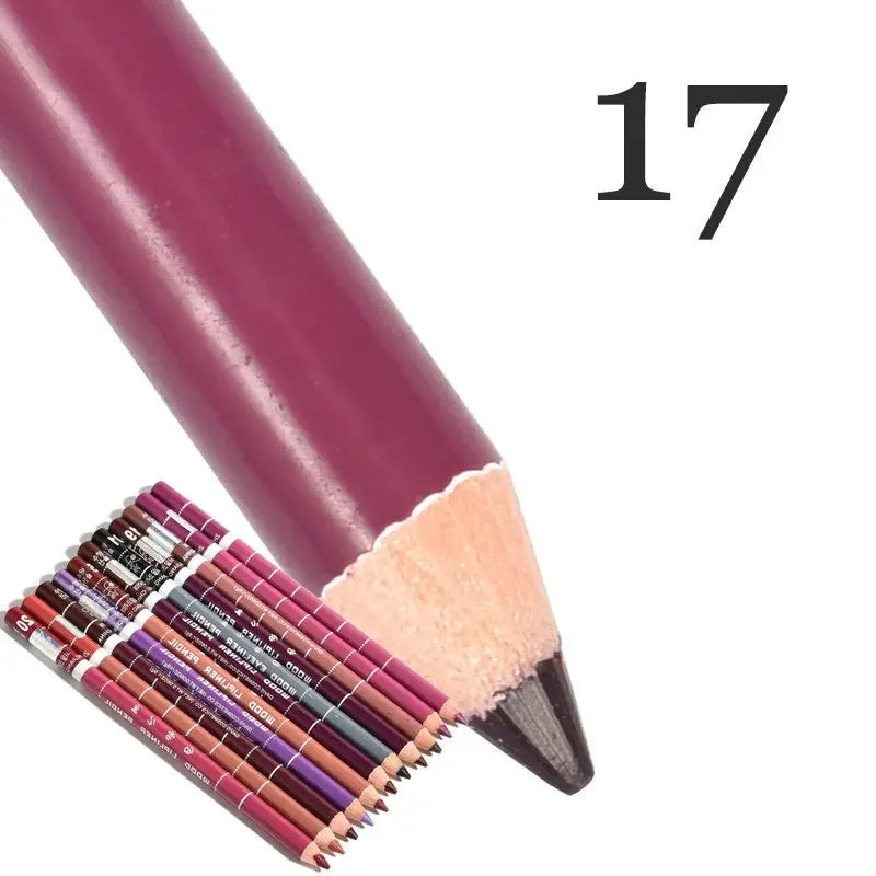Set 28 Couleurs Crayons à Lèvres Waterproof – Mat, Teintes Nude et Rouge, Longue Tenue, Anti-Transfert, Maquillage des Lèvres pour Femmes, Fête