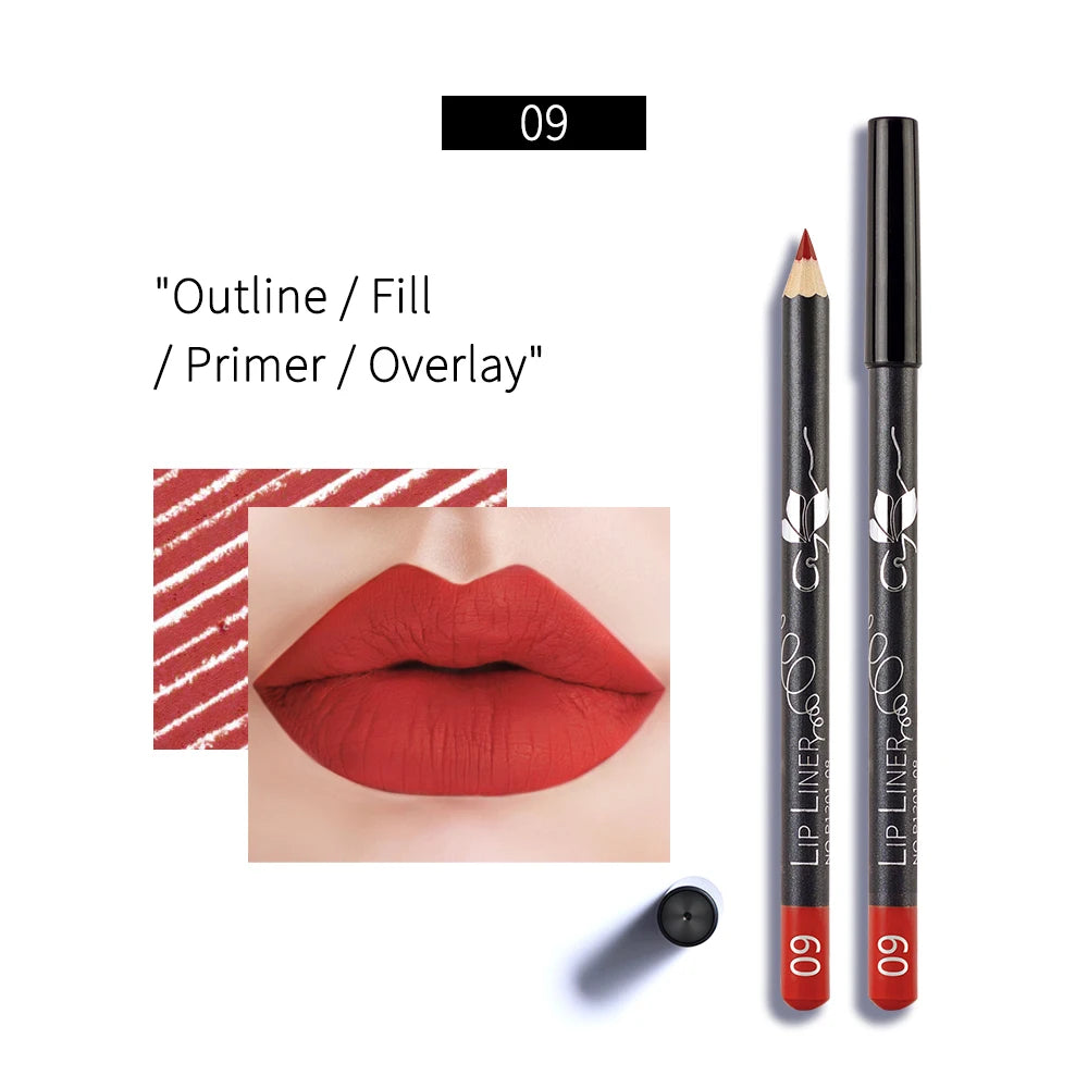 Crayon à Lèvres Mat Professionnel – Waterproof, Longue Tenue, Lisse, Teinte Naturelle Nude, 1 Pièce, Outil Cosmétique