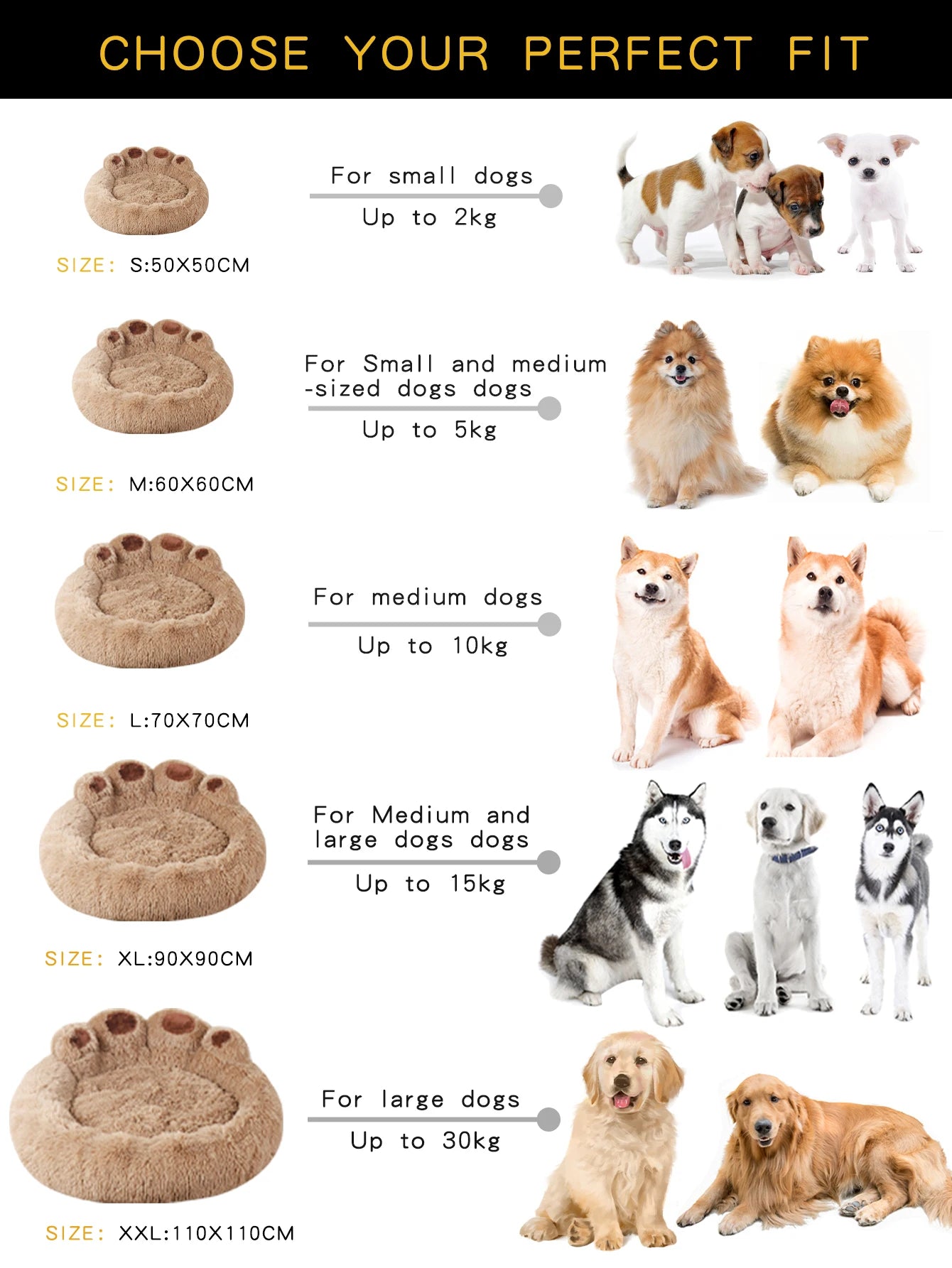 Fluffy Plush Pet Bed – Warm Sofa Bed for Dogs & Cats