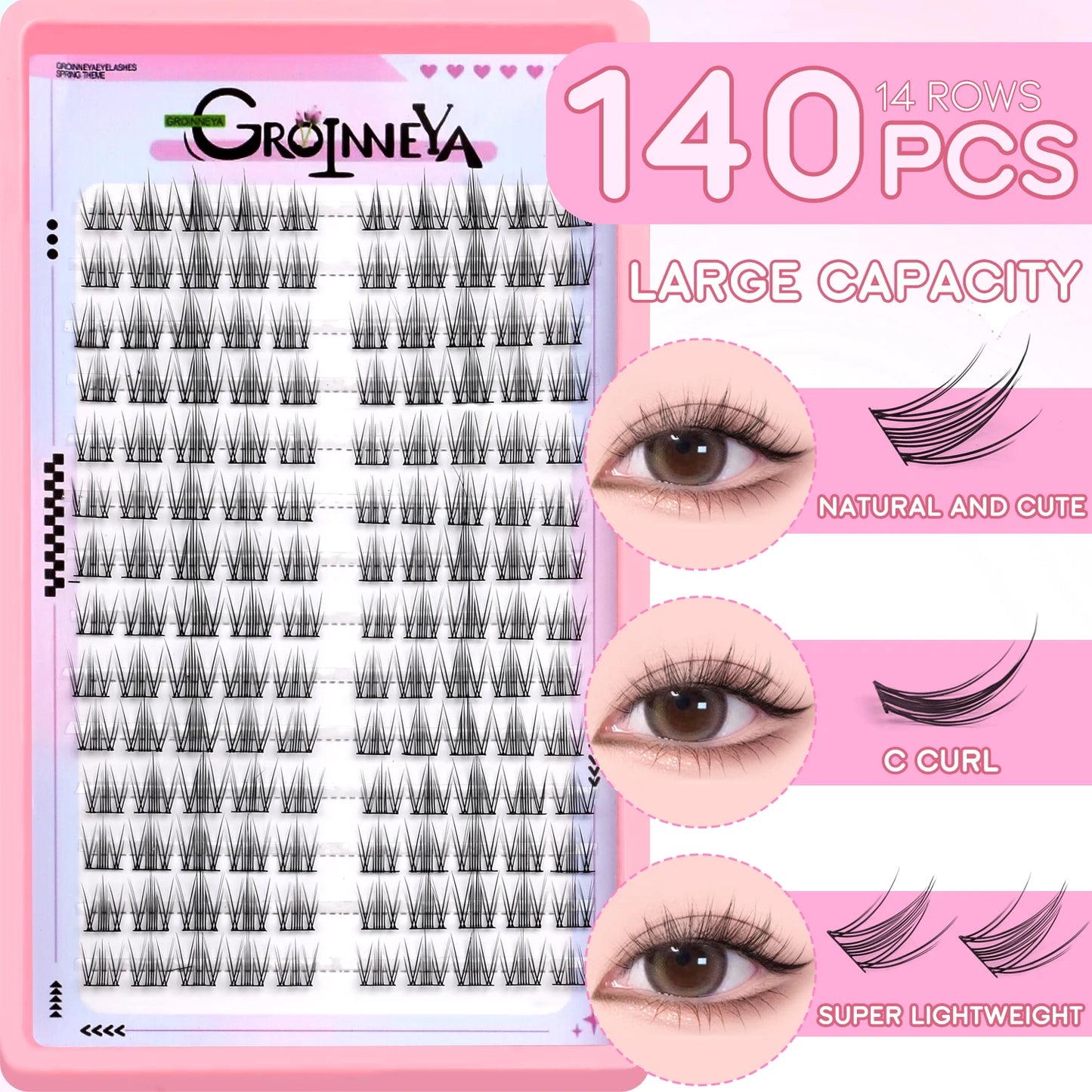 Grappes de cils DIY – Cils manga, multi-styles, effet naturel – Faux cils pour extensions et maquillage professionnel