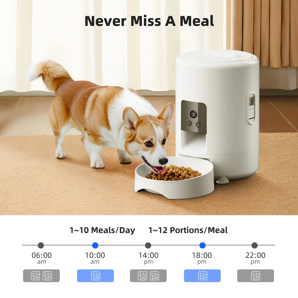 2L Smart Automatic Pet Feeder – Programmable Food Dispenser for Cats & Small Dogs