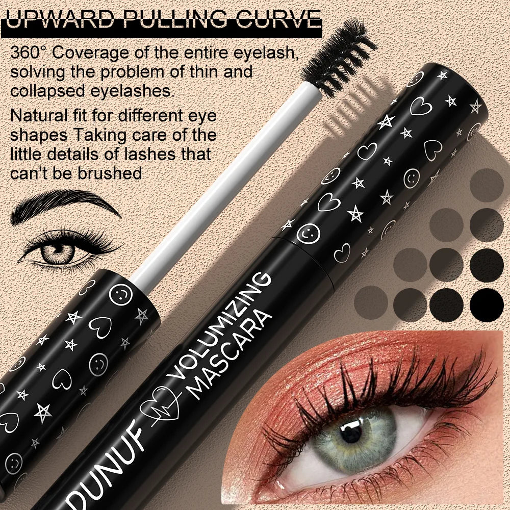 Mascara coloré recourbant waterproof séchage rapide