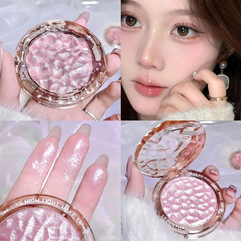 Blush poudre – Poudre perlée à haute brillance, fine et scintillante – Maquillage illuminant, sans chute