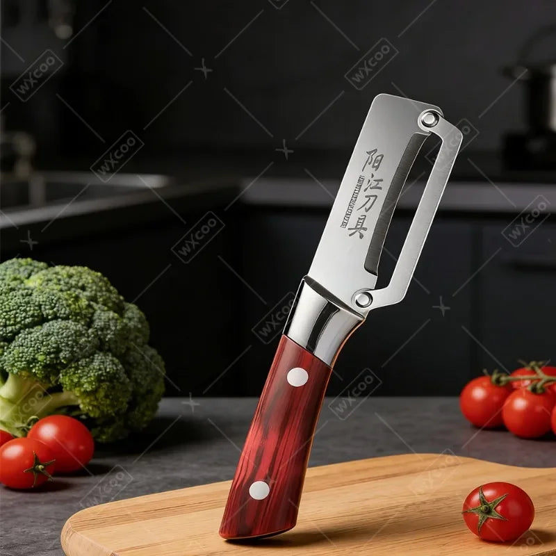 Multifunction Kitchen Peeler – Stainless Steel Vegetable Peeler, Fruit Paring Knife & 2-in-1 Bottle Opener