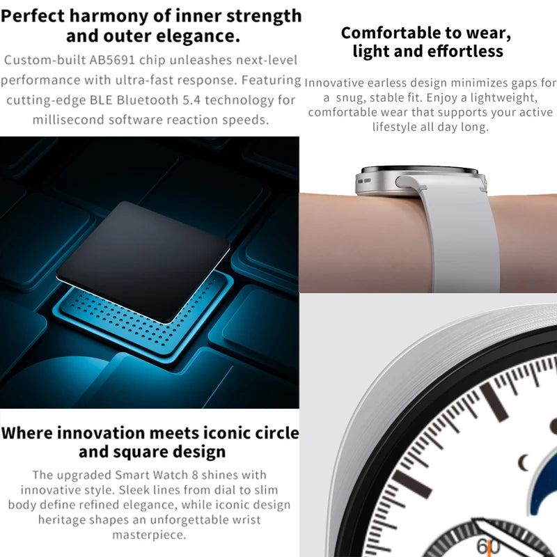 2025 nouvelles montres 8 Mini GPS piste montre intelligente pour hommes femmes santé Sport AMOLED fréquence cardiaque Bluetooth appel étanche Smartwatch