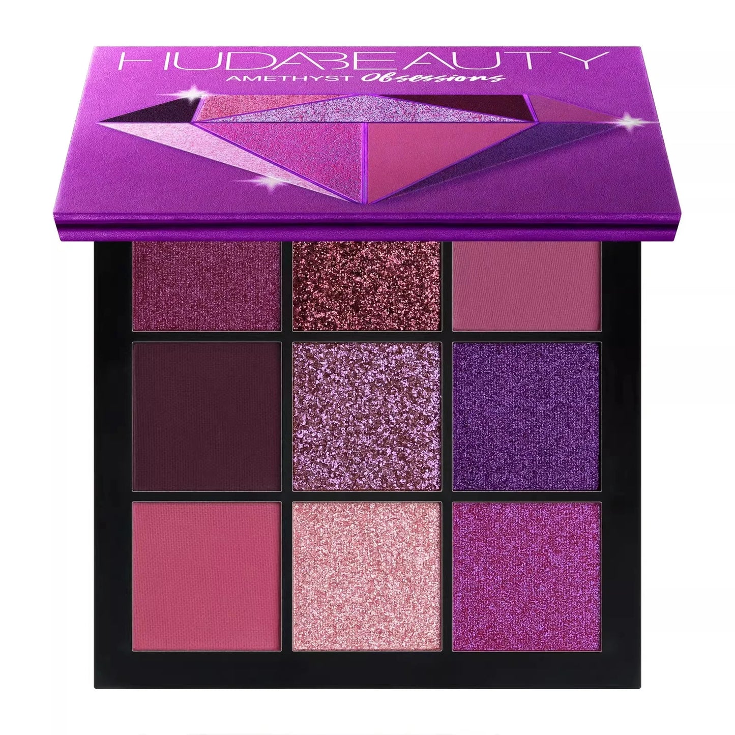 **« Palette fards à paupières 9 couleurs – Diamant, améthyste, rubis, or, mat et pailleté »**