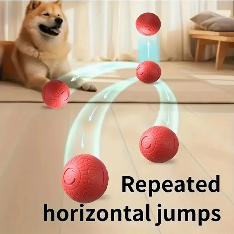 Smart Automatic Rolling Dog Ball – USB Rechargeable Interactive Pet Toy