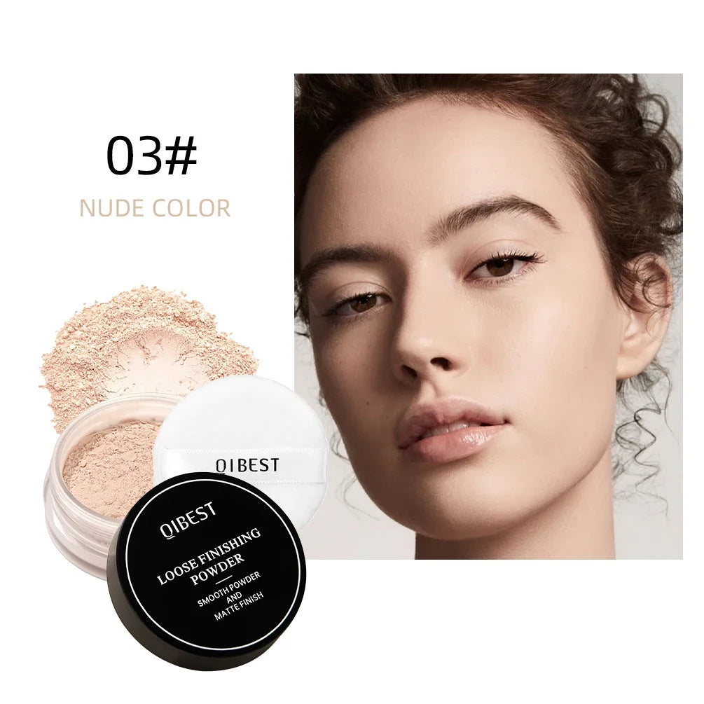 Poudre libre pour le visage – Translucide, matte, rose et blanche, poudre fixante, contrôle de l’huile, cosmétique, longue tenue, waterproof, maquillage du visage