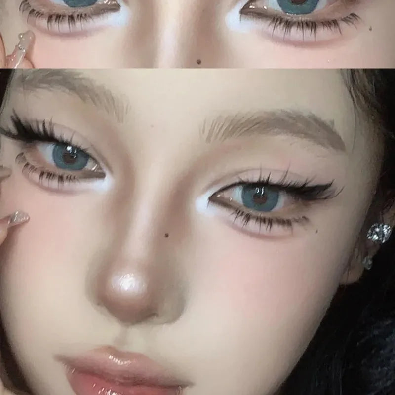 Faux-cils autocollants effet œil de renard fluffy réutilisables épais style aile segmenté usage quotidien