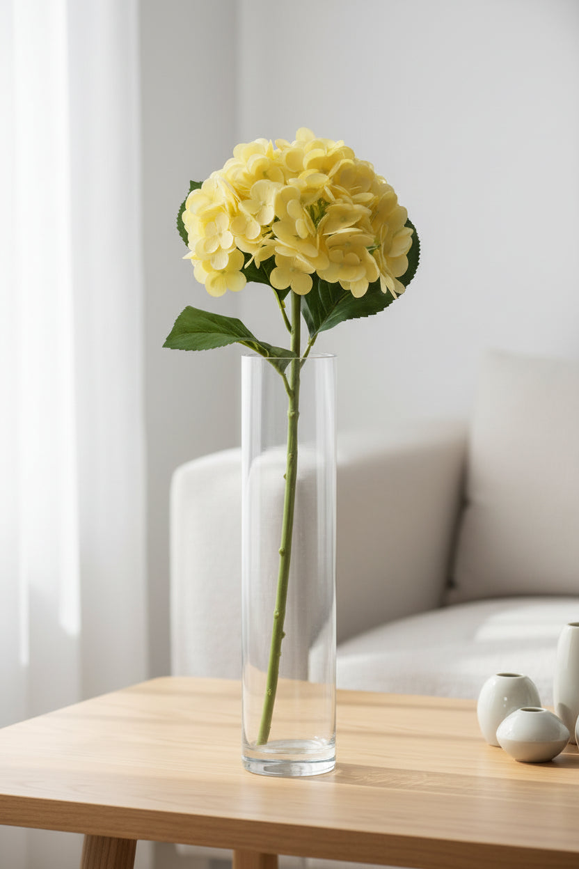 Real Touch Artificial Hydrangea Flowers – 3D Latex Bridal Bouquet Décor