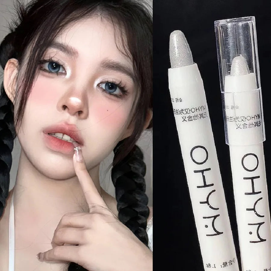 Crayon Illuminateur Yeux – Effet "Lying Silkworm", Fard Monochrome Ultra Brillant