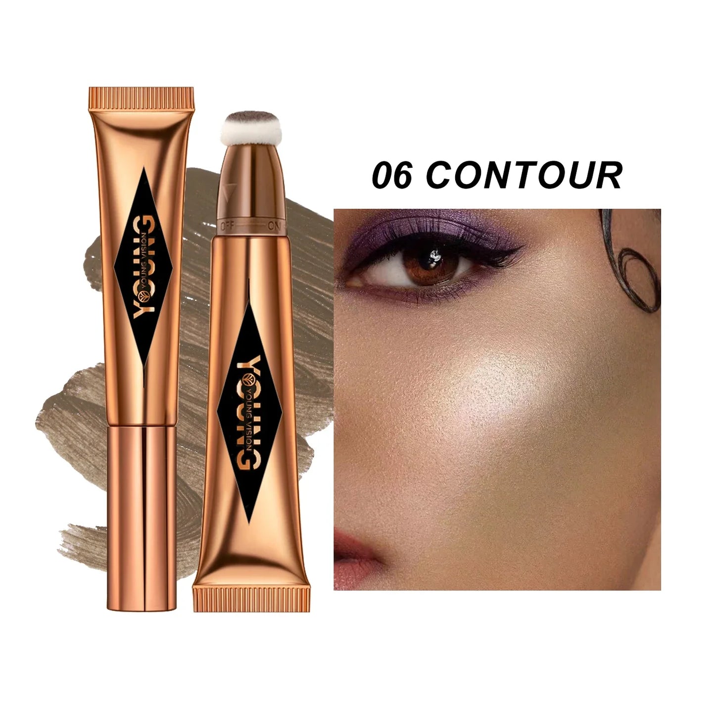 Blush Liquide Multifonction — Pour Visage, Contour et Highlighter, Stick Ombre à Paupières, Durable et Waterproof, Texture Crémeuse et Soie, Tout-en-Un