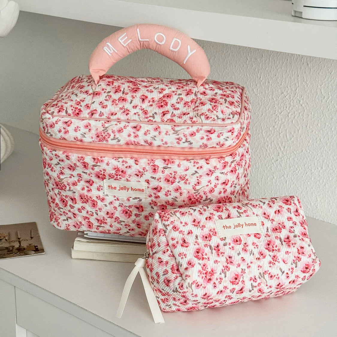 Floral Cosmetic Travel Bag