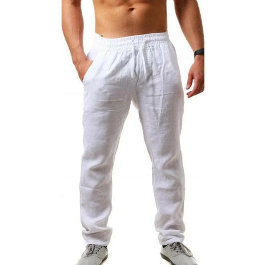 Pantalon Homme Coton et Lin – Respirant, Élégant et Confortable